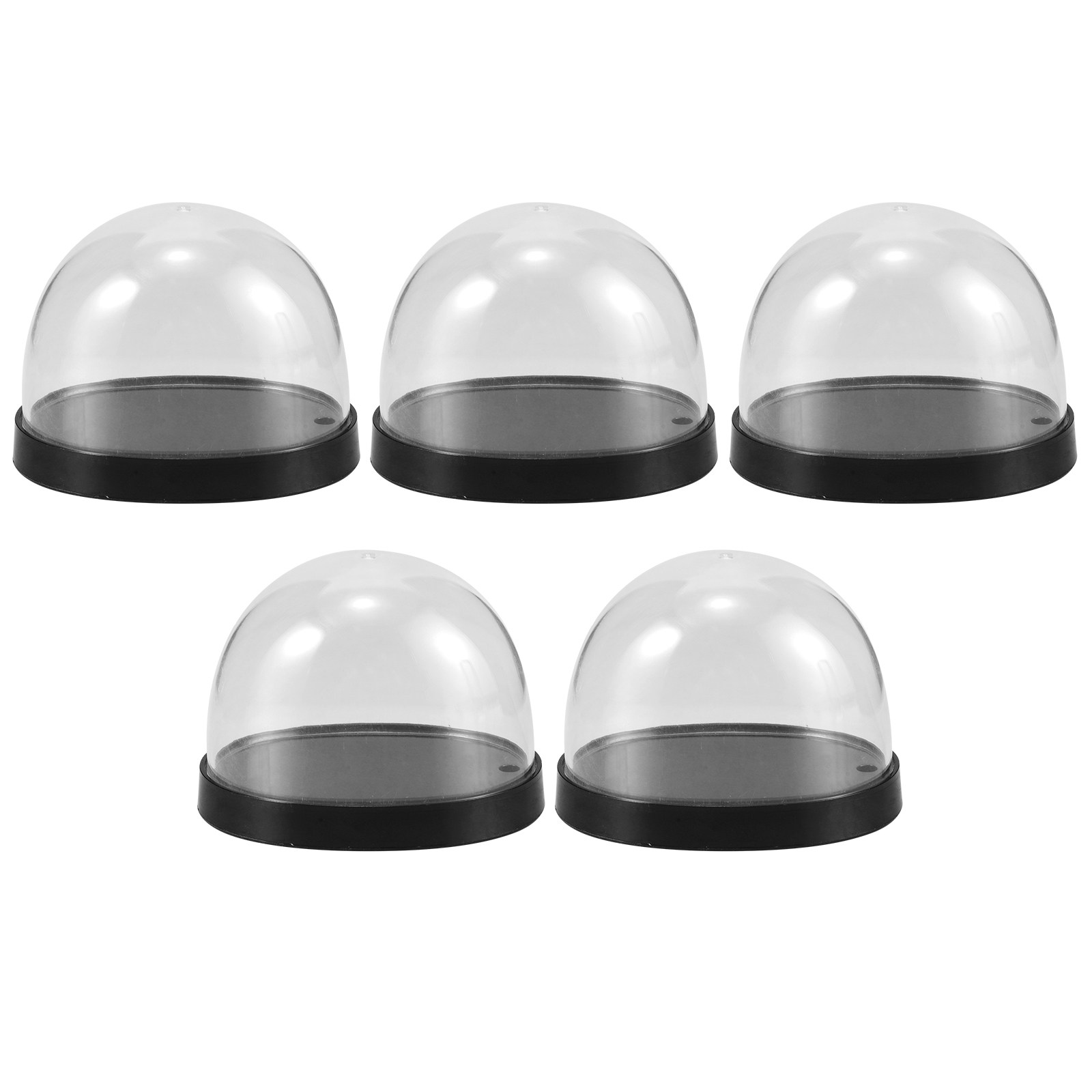 Plastic Dome Clear - 5 مجموعات من قباب العرض البلاستيكية