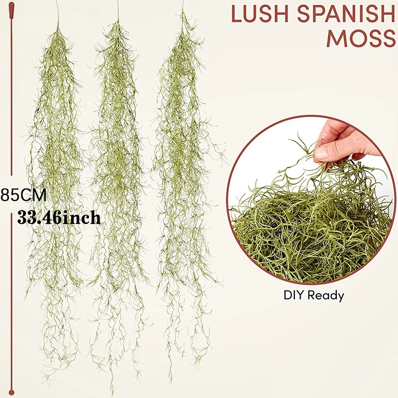 نبات اصطناعي أخضر بطول 85 سم،  - مراجعة Sphagnum Moss Dry وسعره