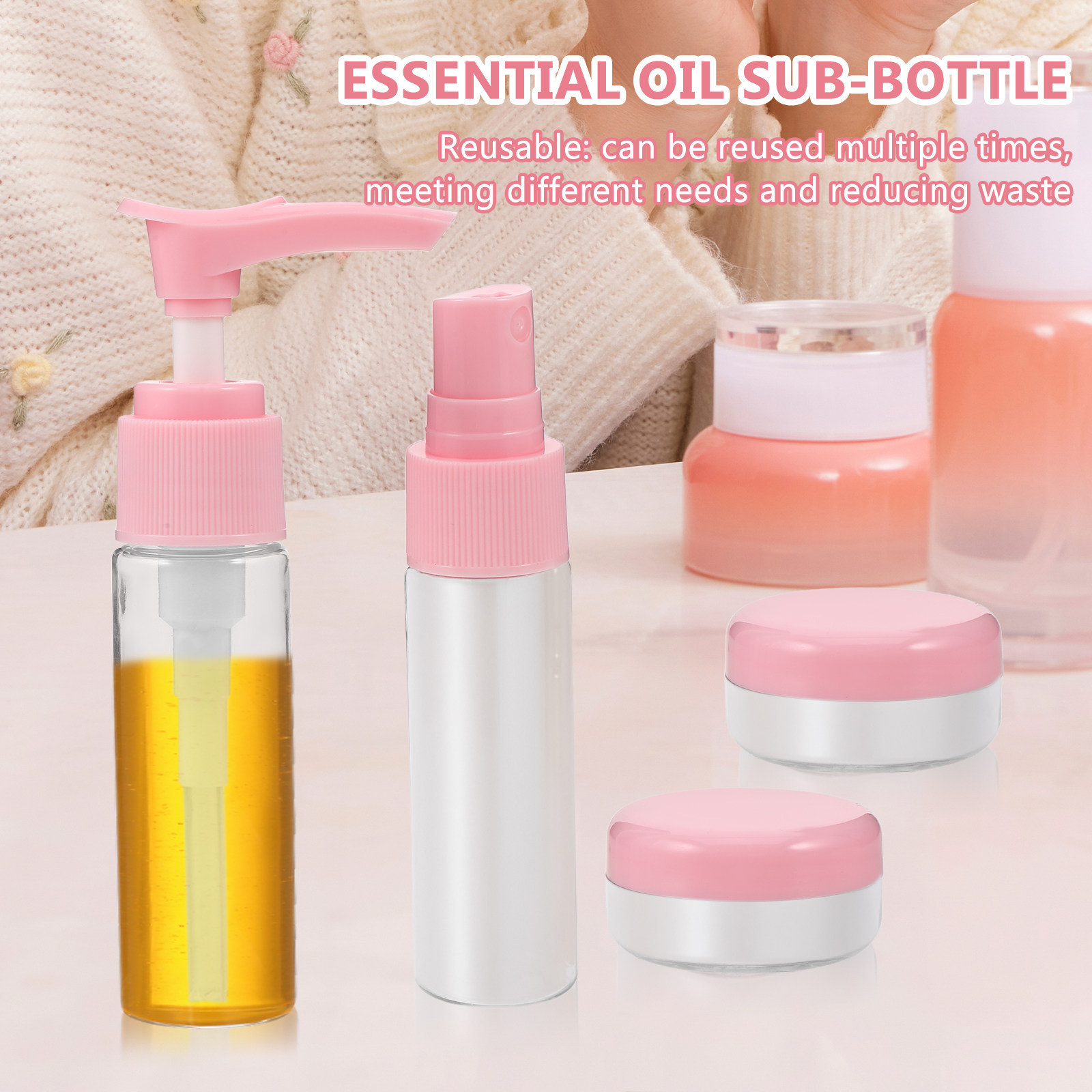 مجموعة زجاجات سفر مدمجة قابلة  - مراجعة Misting Bottle Fine وسعره