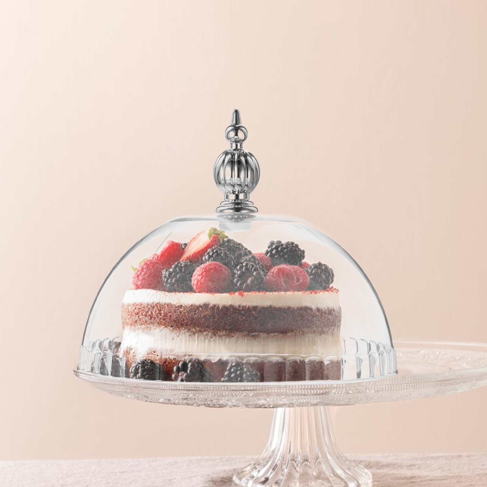 غطاء بلاستيكي شفاف للكيك مقاس  - مراجعة Plastic Dome Clear وسعره